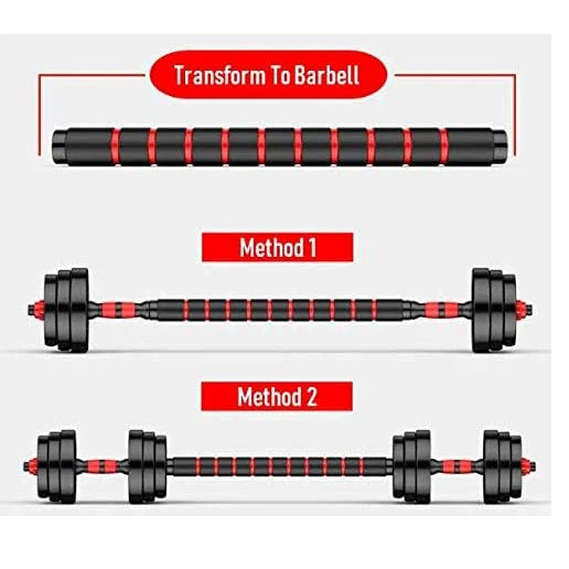 Adjustable Dumbbell And Barbell Set For Home Fitness