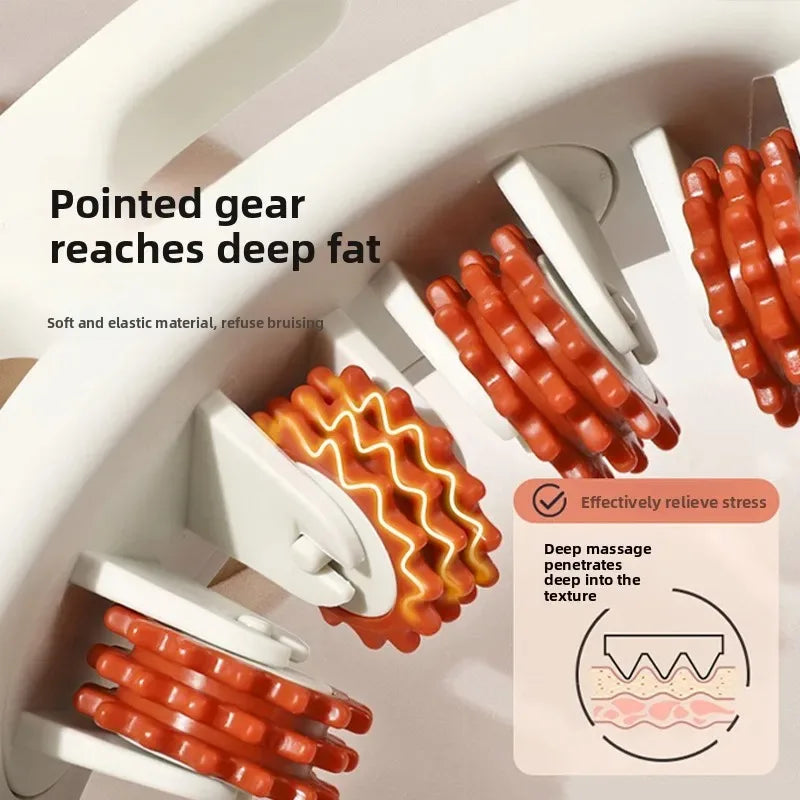 Multi-function Ring Leg Massager Massage Roller Detachable Handles for Full Body Neck Shoulder Abdominal Muscle Slimming guasha facial massage هزاز facial massager massager