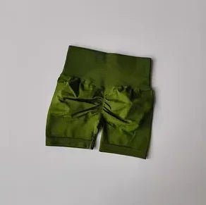 SKINOFSKIN Peach Hip Lifting Sports Shorts Women High Waist