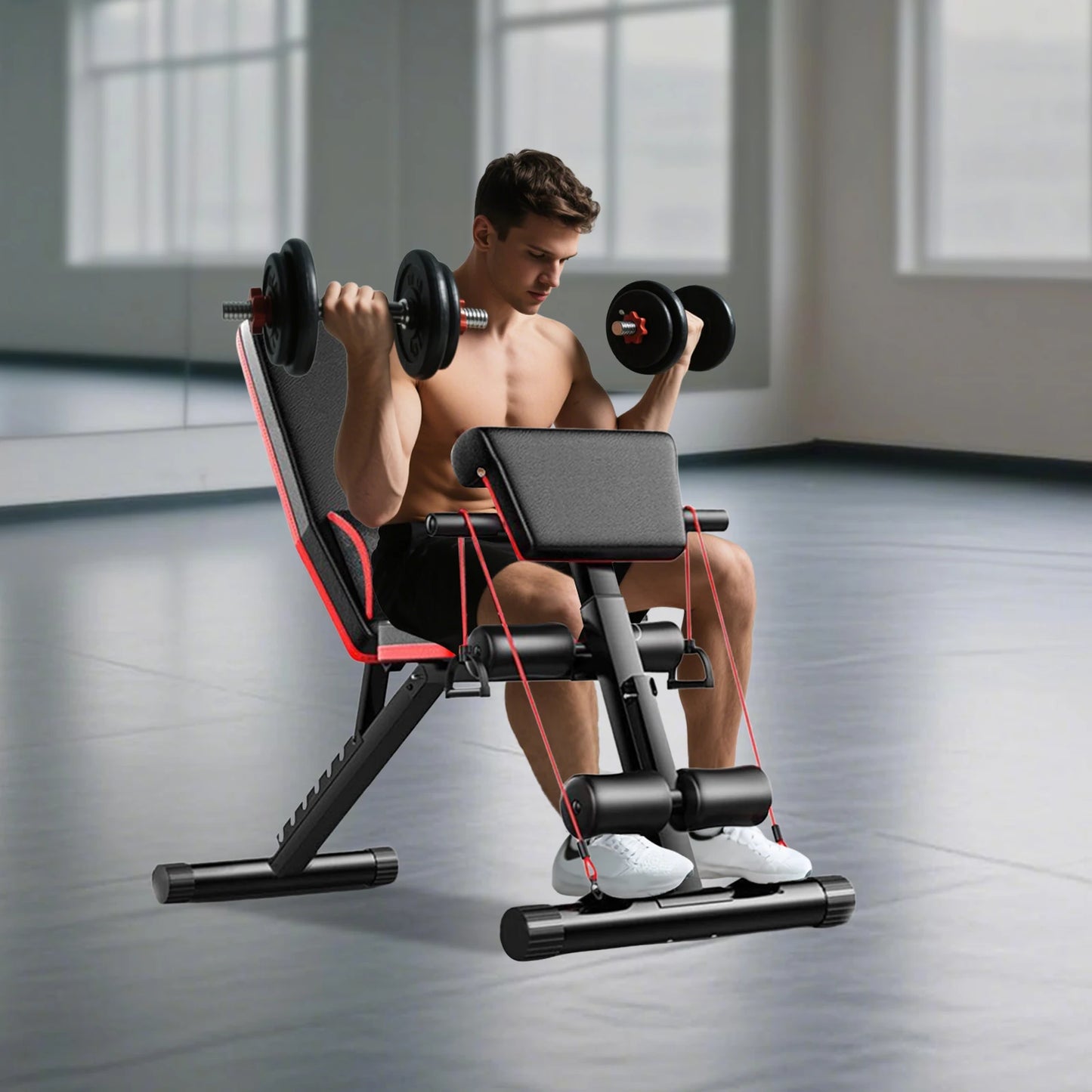 Adjustable Fitness Bench For Strength Training And Abdominal Workouts