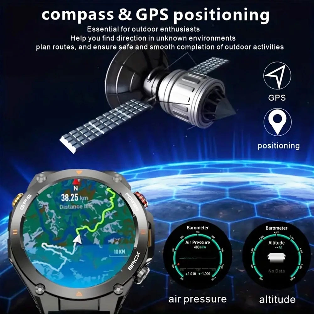 SENBONO GPS Smart Watch Builtin GPS Bluetooth Phone Calls