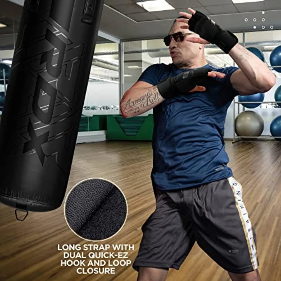 Boxing Inner Gloves Hand Wraps Men Women, Hybrid Design Gym Weight Lifting Workout, 50Cm Long Wrist Support, Neoprene Under Mit