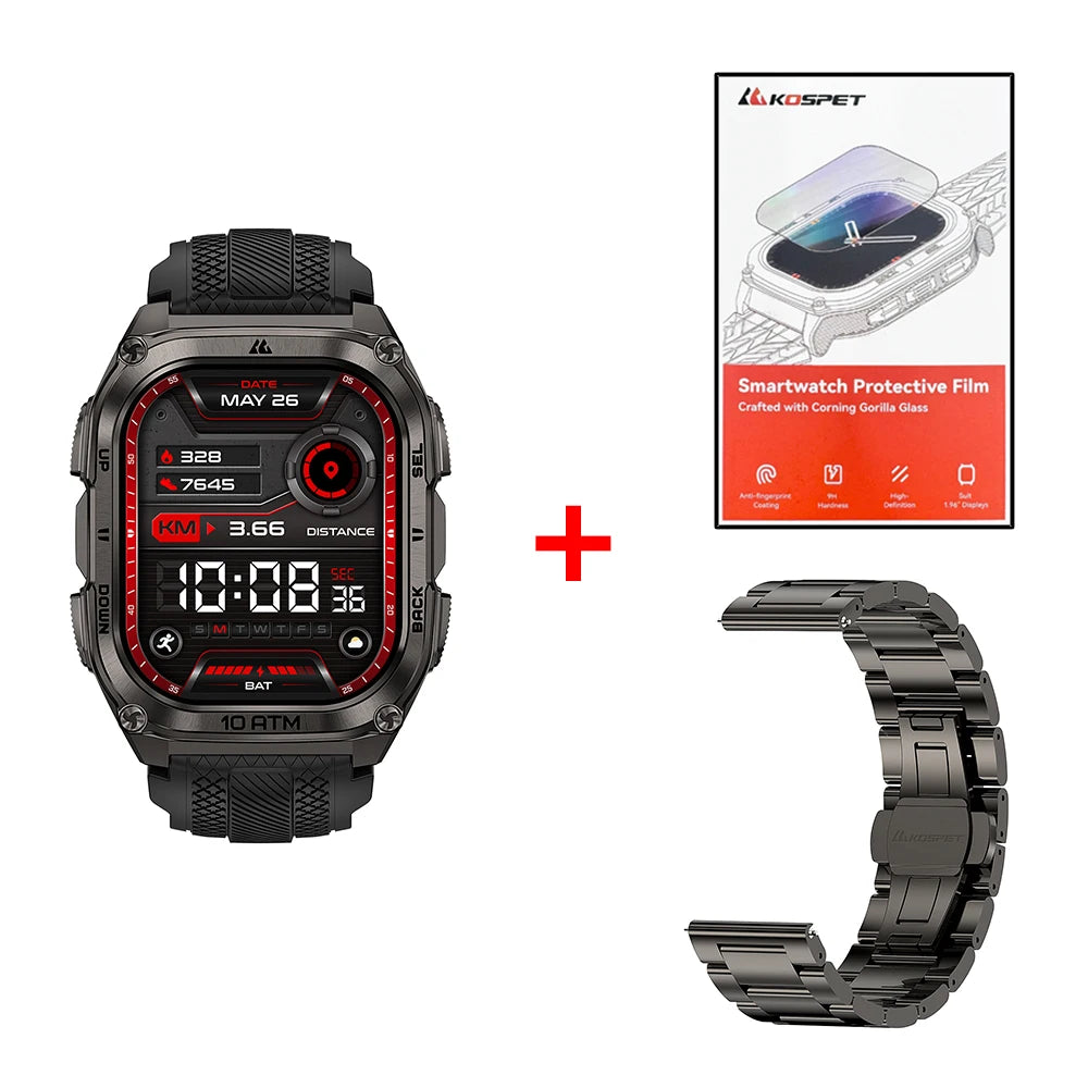 KOSPET Tank M4 Smart Watch With GPS Maps 10ATM Waterproof