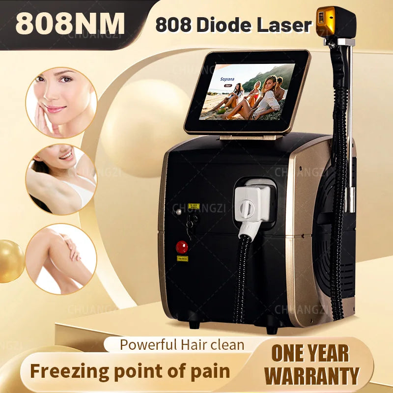 5000W 808nm Diode Laser Hair Removal Machine For Face And Body