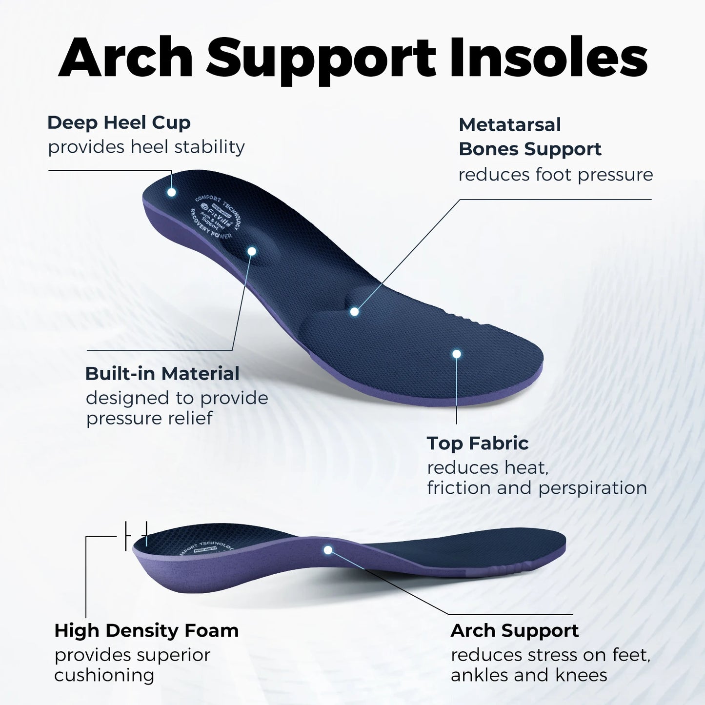 Fitville Wide Slip On Walking Shoes For Swollen Feet