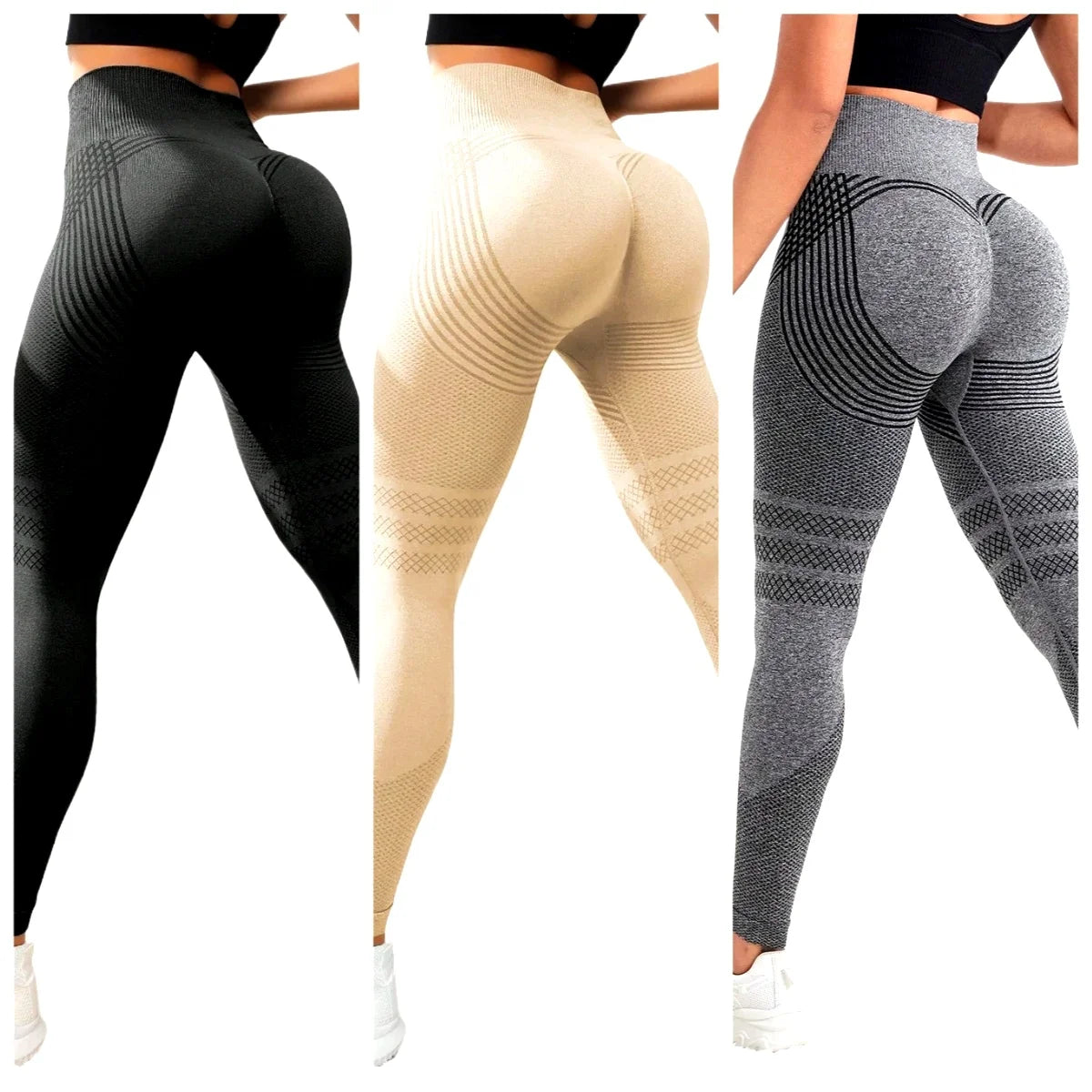 Women Compression Leggings Cellulite Slimming Leggings High Waist Seamless Yoga Fitness Redefine Your Silhouette Sport Pants