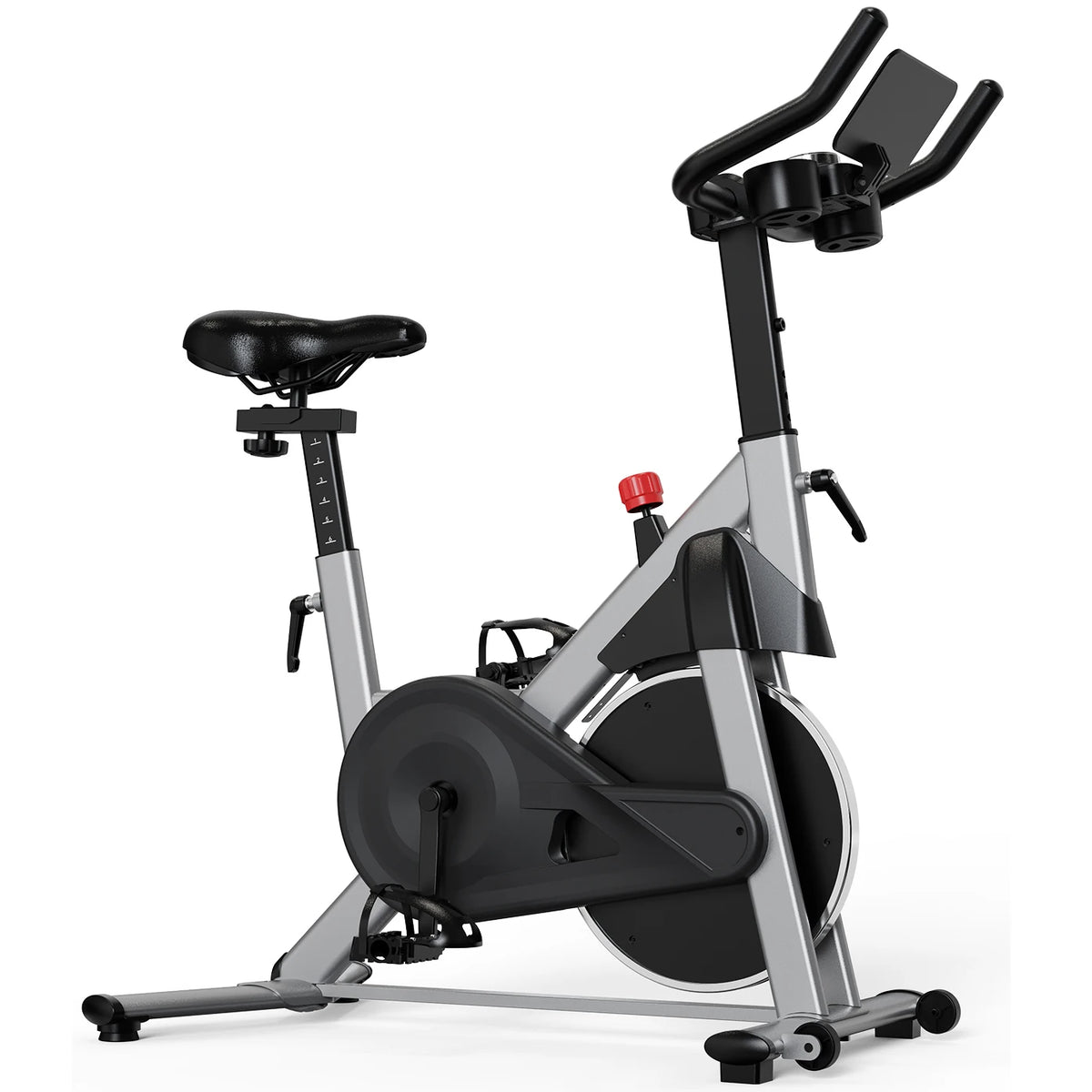 LACUFFY Magnetic Resistance Stationary Exercise Bike With Bluetooth Connectivity
