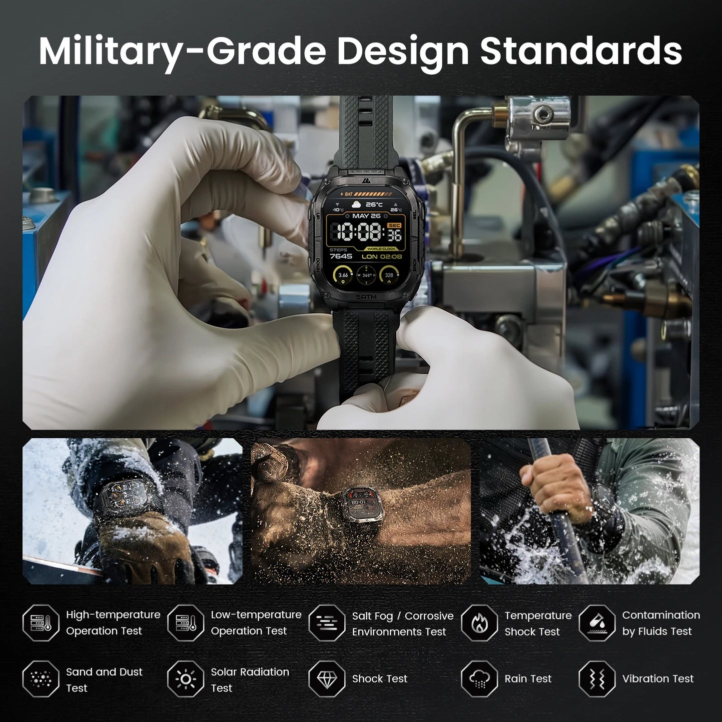 KOSPET Tank M4C Advanced GPS Smartwatch for Men Health Tracking