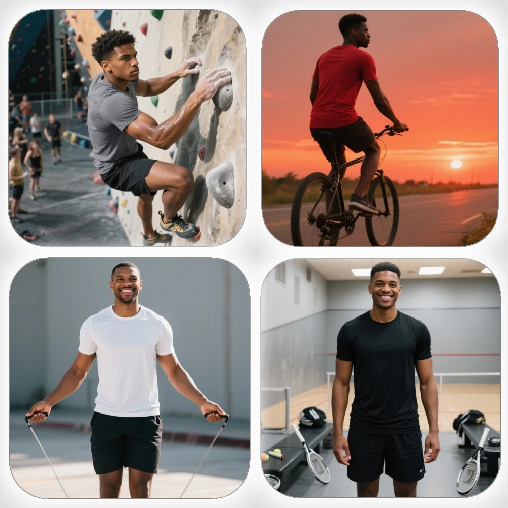 Men's Sport Short Sleeve Round Neck Tee Pack