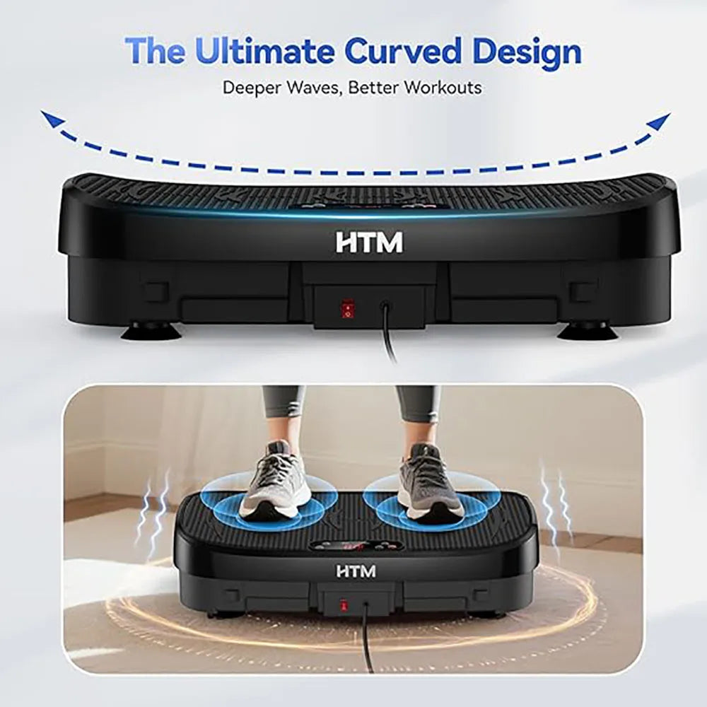 HTM Whole Body Vibration Plate Exercise Machine Remote Control