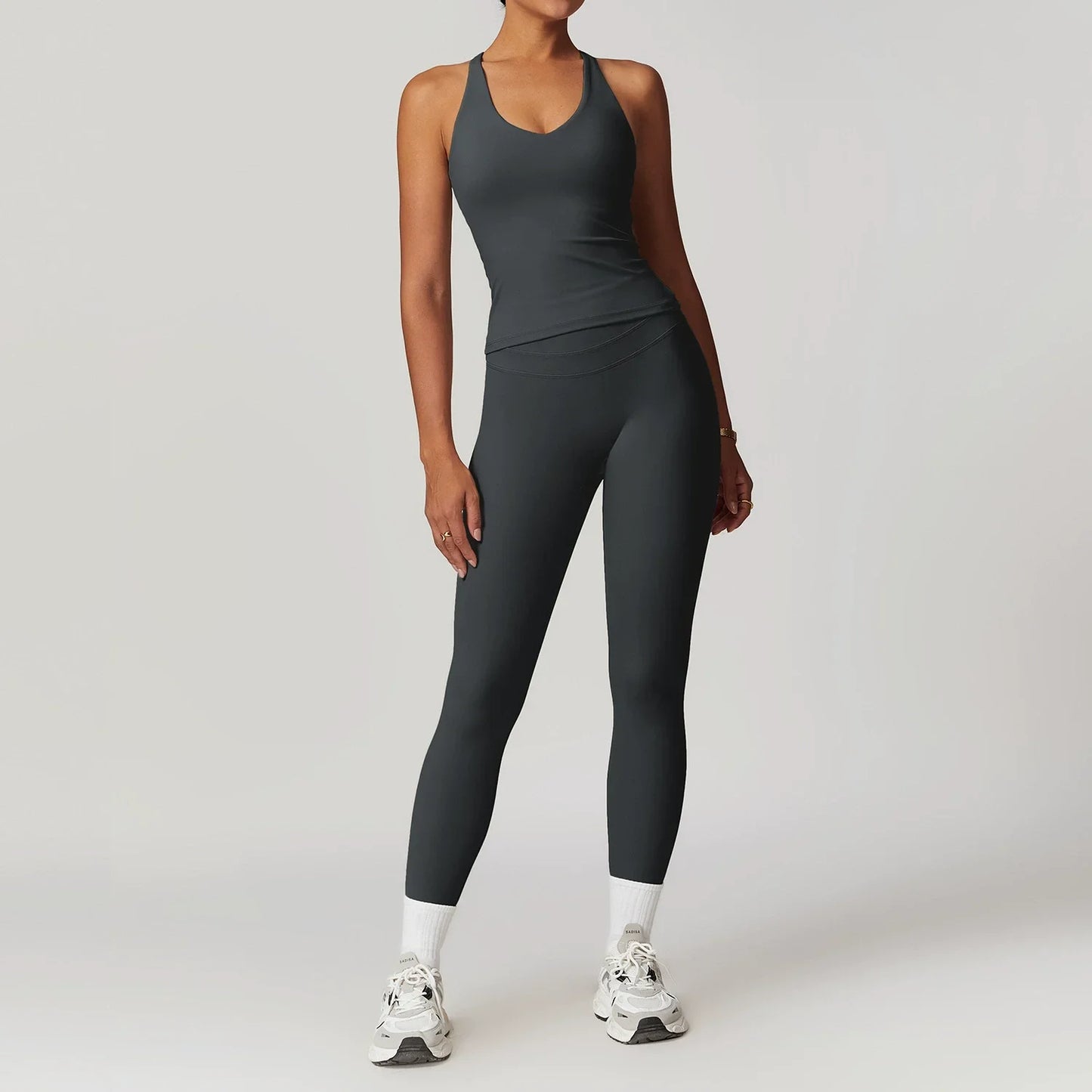 Women's Yoga Set Fitness Tracksuit With Sports Bra And Leggings