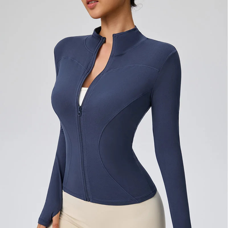 Pilates Quick Dry Athletic Jacket for Women Gym and Running