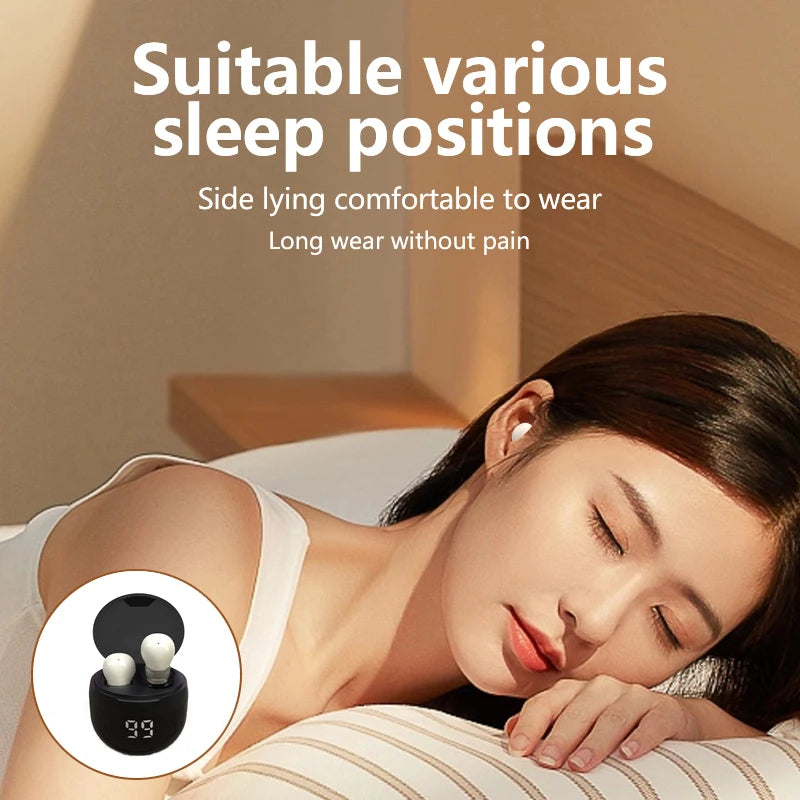 SHUKE Wireless Bluetooth Sleep Earbuds With Active Noise Cancellation