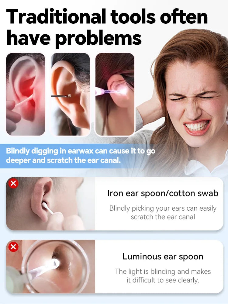 Visual Ear Wax Cleaner Endoscope With 5M Camera Ear Care