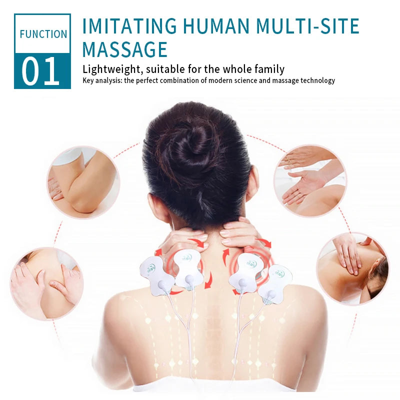 Tens Machine Physiotherapy Muscle Stimulator For Neck Back Pain Relief
