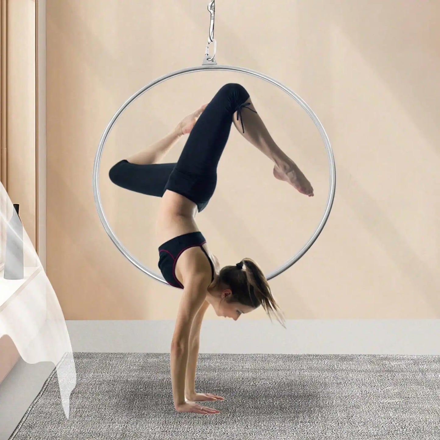 Aerial Lyra Hoop Gymnastic Ring Stainless Steel 350Kg