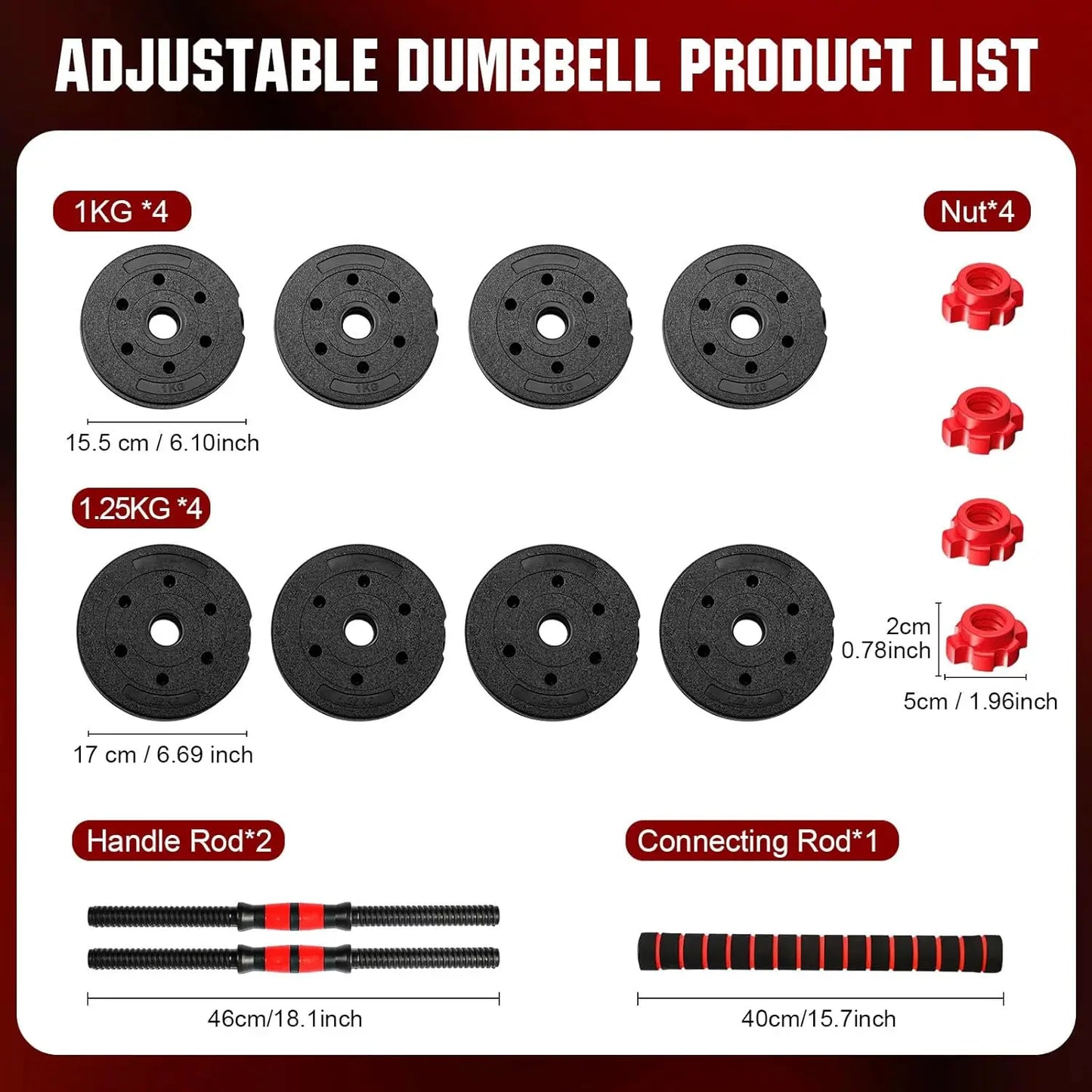 Adjustable Dumbbell And Barbell Set For Home Fitness