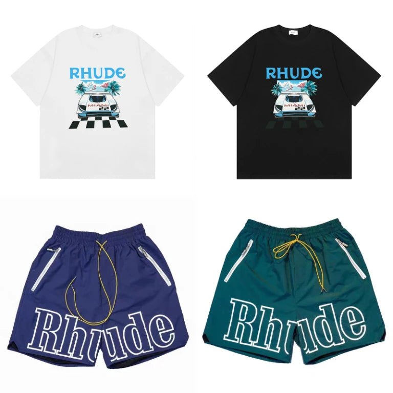Men's Casual Shorts Elastic Waist Drawstring Zip Pocket Summer Street