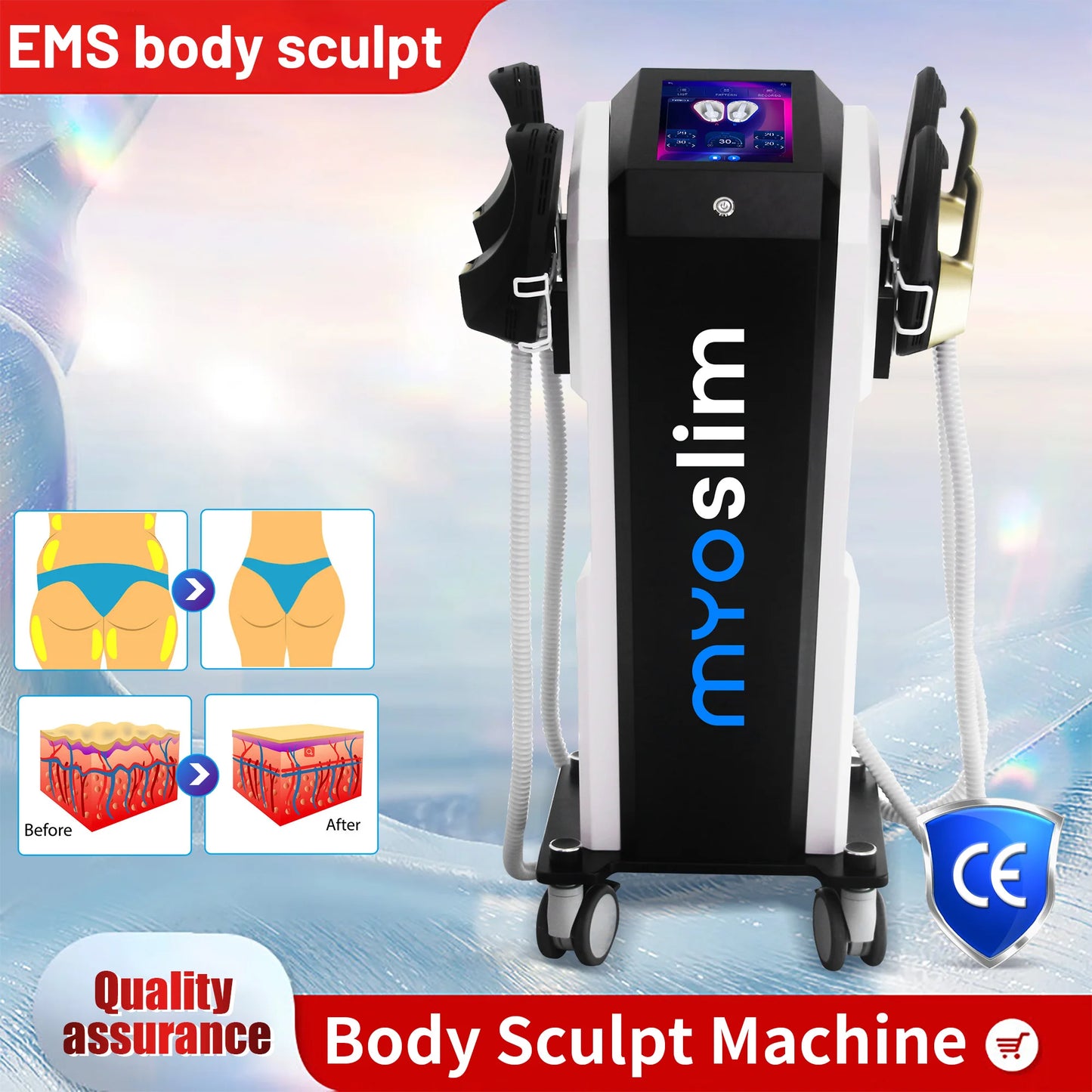 Myoslim Tesla 6500W NEO Slimming Machine EMS EMT RF