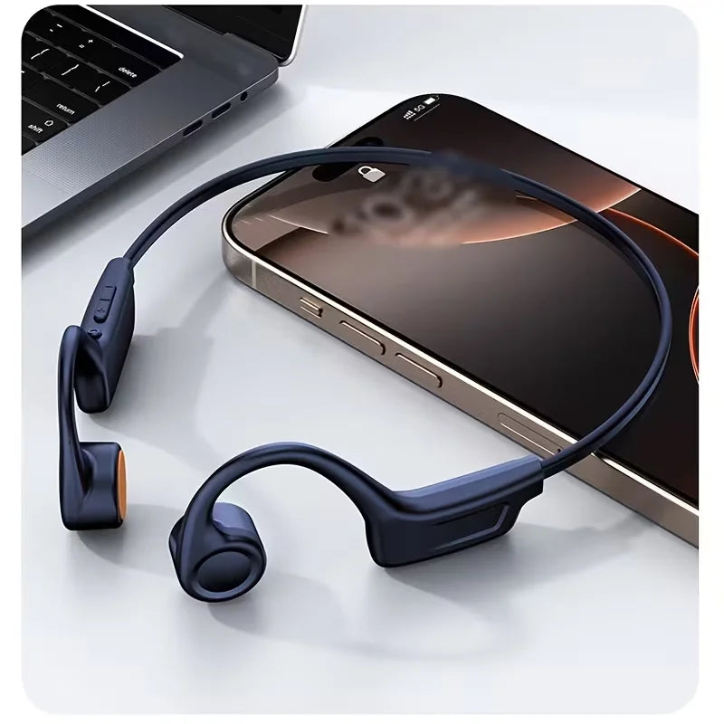 Open Ear Bone Conduction Wireless Headphones With Mic for Sports