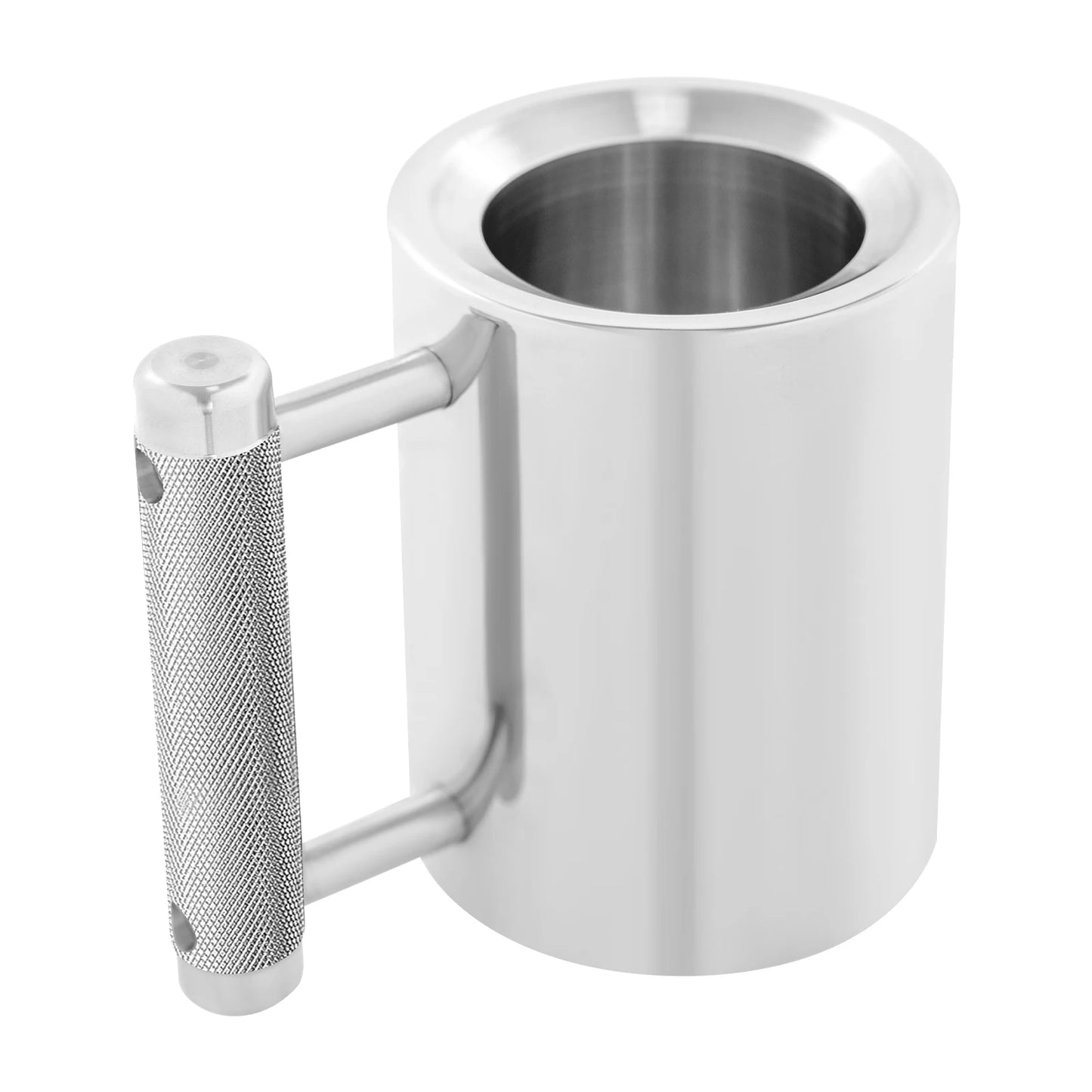 Bymaocar Stainless Steel Sports Mug With Textured Handle