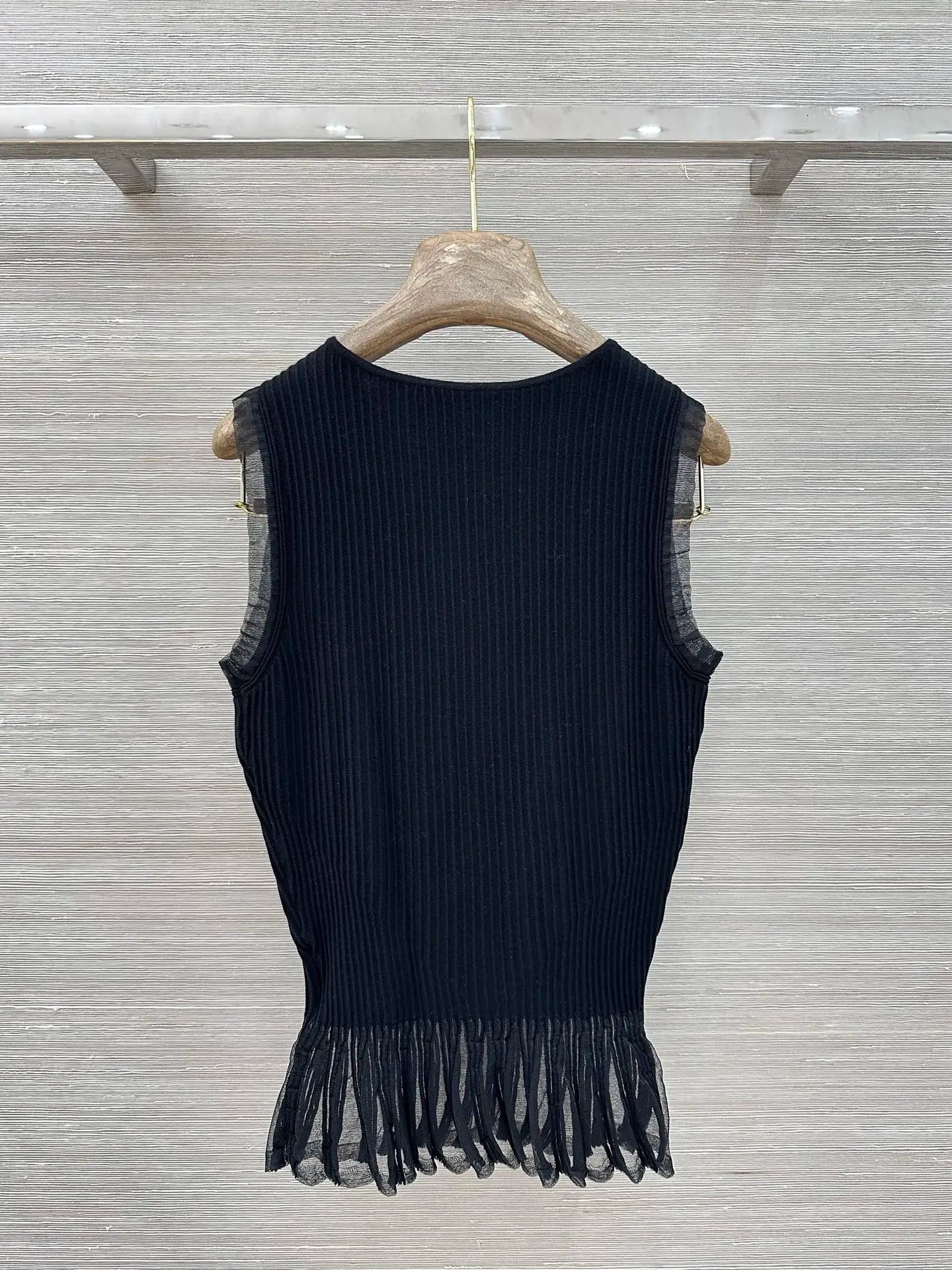 Womens Knitted Sleeveless V Neck Top Casual Summer Fashion