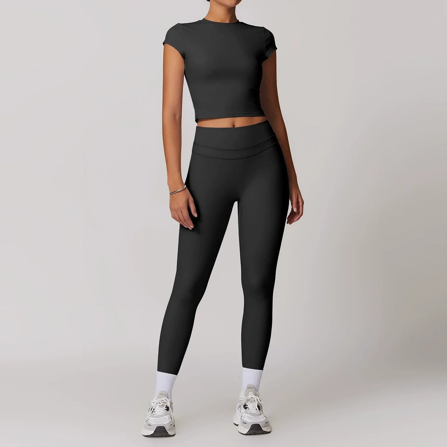 Women's Yoga Set Fitness Tracksuit With Sports Bra And Leggings
