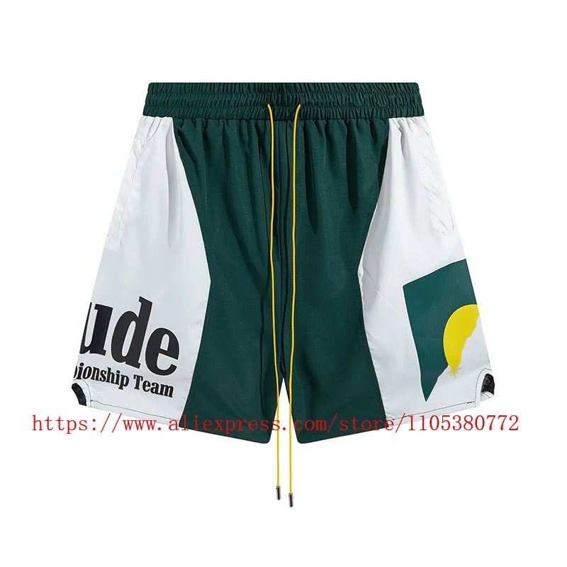 Men's Casual Shorts Elastic Waist Drawstring Zip Pocket Summer Street