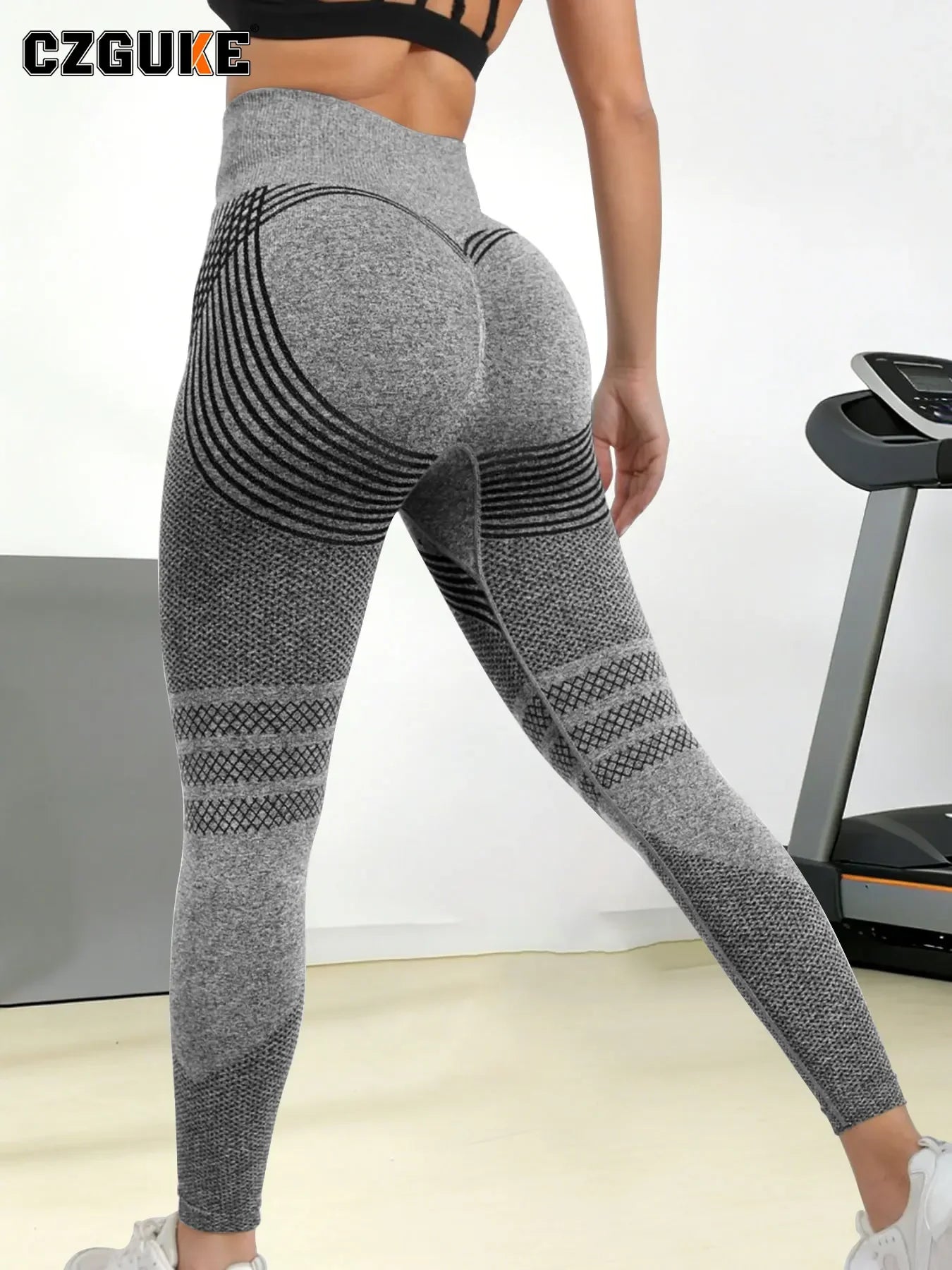 Seamless Knit High Waist Quick Dry Breathable Yoga Leggings High Elastic Training Fitness Pants All Season Women